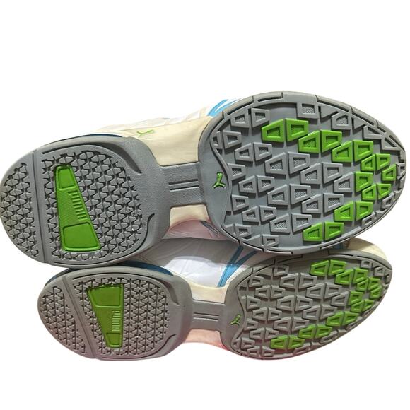 PUMA Voltaic II Mixup Womens Running sneakers size 9 white and blue #18244 - Picture 6 of 9